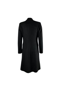 WOMEN'S SINGLE-BREASTED BLACK COAT Extè Extè | CAP85TRIS/ALVNERO