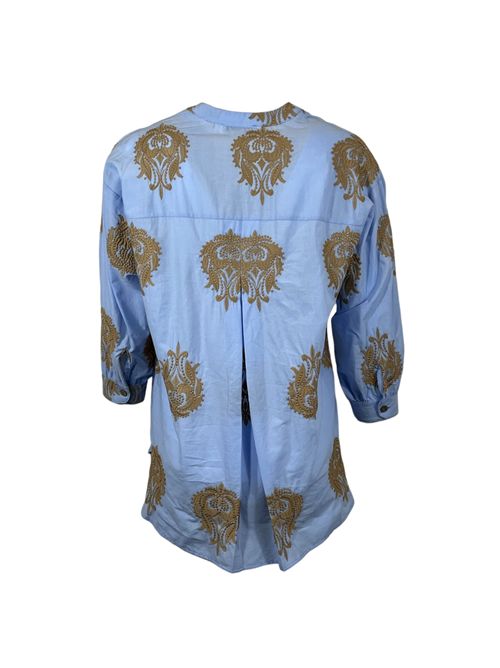 Extè WOMEN'S BLUE FANTASY SHIRT Extè | ART.6107AZZURRO