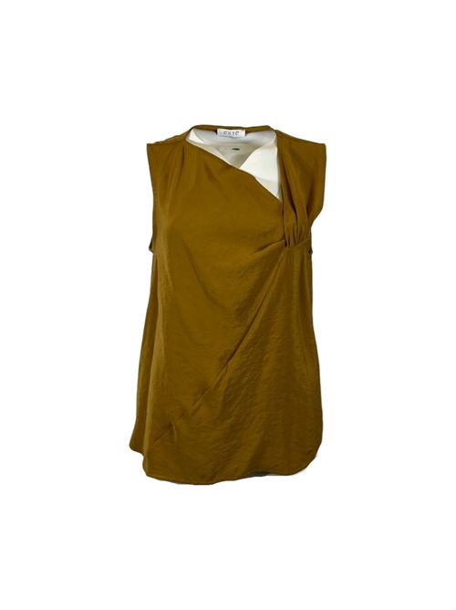 BRONZE BLOUSE WOMEN'S RUFFLE DETAIL Extè Extè | ART.6214BRONZO