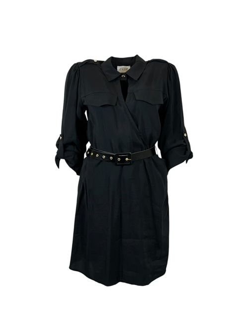 Extè WOMEN'S DRESS WITH WAIST BELT DETAIL BLACK Extè | ART.6265NERO