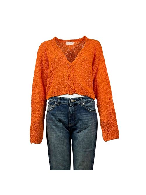 ORANGE WOMEN'S ALLEY CROP CARDIGAN VICOLO | 33011BARANCIONE