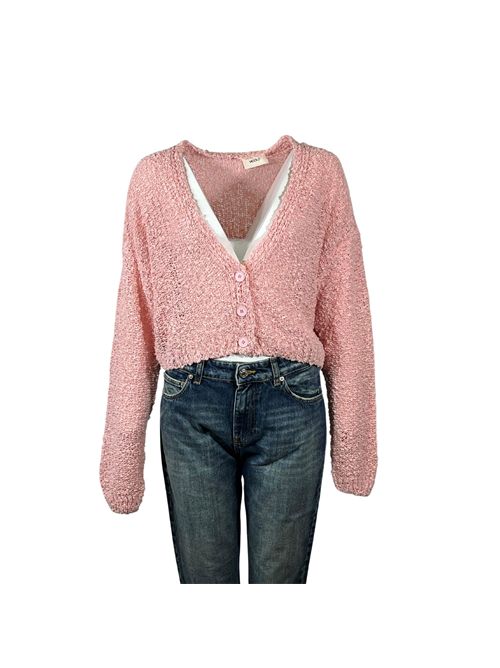 CARDIGAN CROP VICOLO DONNA ROSA p/e VICOLO | 33011BROSA