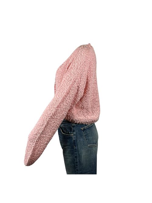 PINK WOMEN'S ALLEY CROP CARDIGAN VICOLO | 33011BROSA