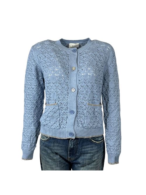 CARDIGAN AZZURRO DONNA VICOLO p/e VICOLO | 77128BAZZURRO