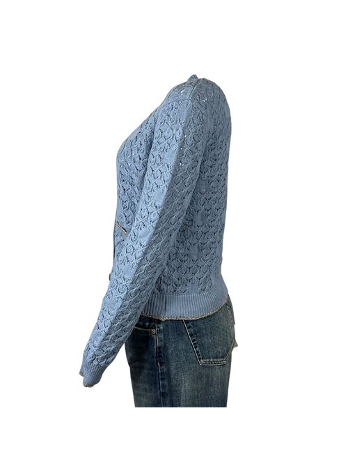 BLUE CARDIGAN WOMAN ALLEY VICOLO | 77128BAZZURRO