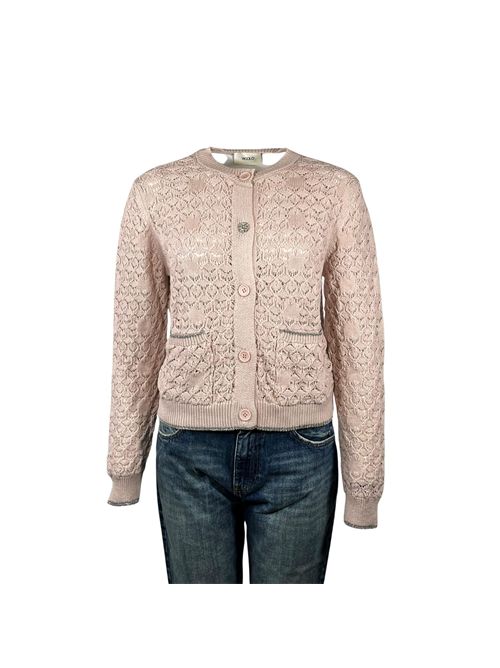 PINK CARDIGAN WOMAN ALLEY VICOLO | 77128BROSA