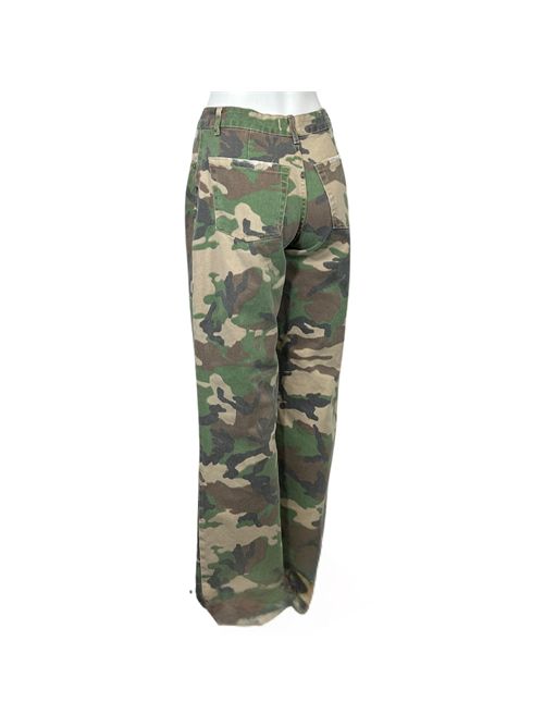 PANTALONE MILITARE DONNA VICOLO p/e VICOLO | DB3368MILITARE