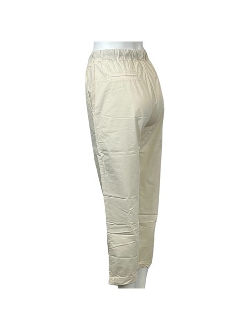 PANTALONE MORBIDO VICOLO PANNA p/e VICOLO | DW009PANNA