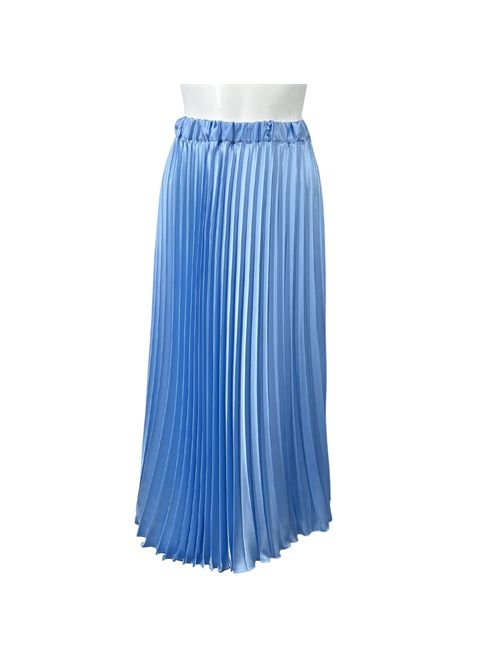 BLUE PLEATED SKIRT VICOLO VICOLO | TB0358AZZURRO