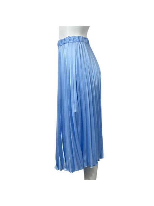 BLUE PLEATED SKIRT VICOLO VICOLO | TB0358AZZURRO