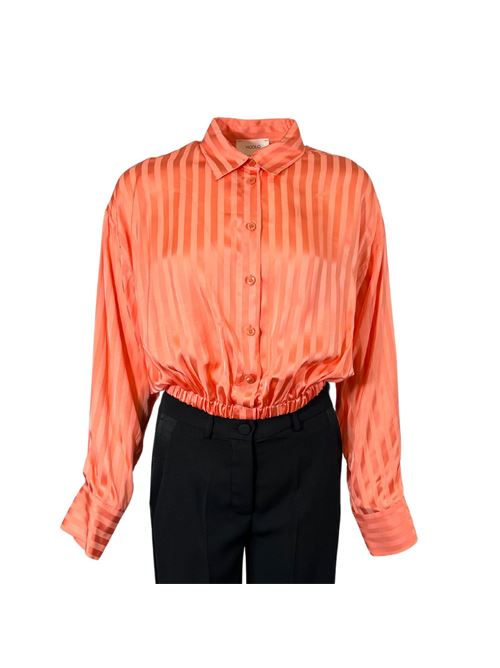 WOMEN'S SALMON STRIPED SHIRT VICOLO VICOLO | TB0437SALMONE