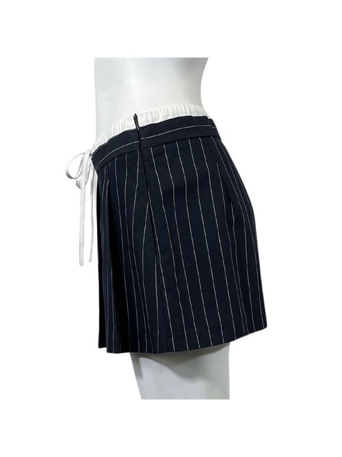 MINI SKIRT BLUE STRIPES ALLEY VICOLO | TB0728BLU