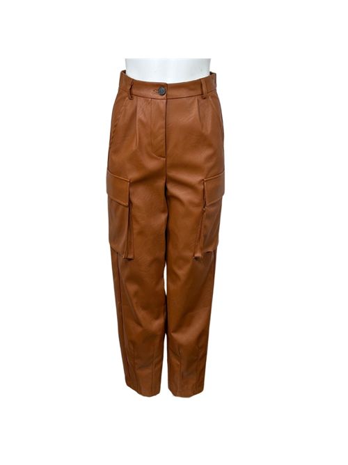 TROUSERS MOD. CARGO VICOLO WOMEN BROWN VICOLO | TB0969MARRONE