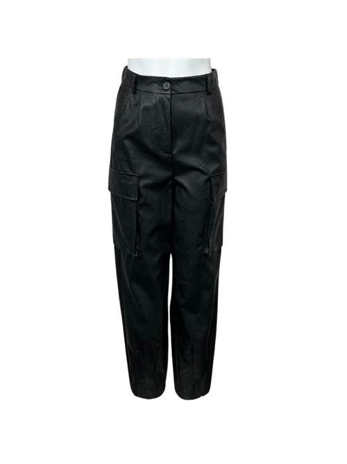 TROUSERS MOD. CARGO VICOLO WOMEN BLACK VICOLO | TB0969NERO