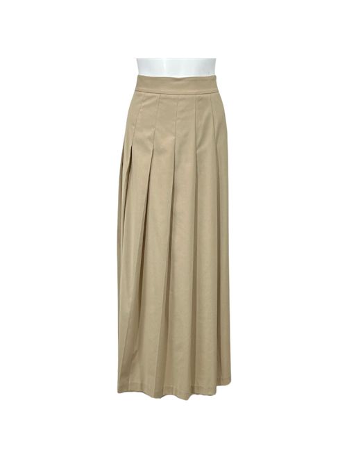 BEIGE LONG SKIRT ALLEY VICOLO | TB0979BEIGE