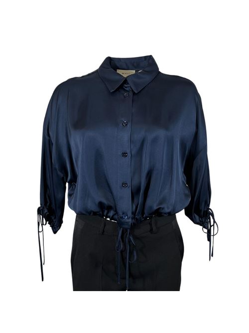 WOMEN'S CROP SHIRT VICOLO BLU VICOLO | TB1228BLU