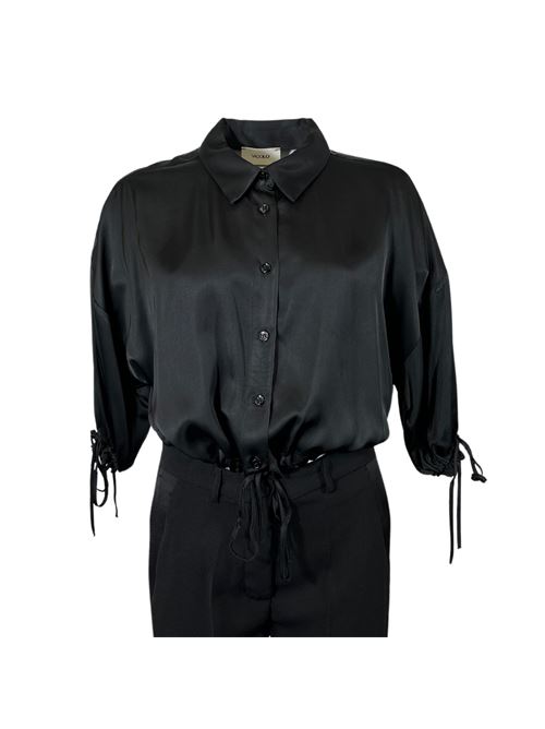 CAMICIA CROP DONNA VICOLO NERAp/e VICOLO | TB1228NERO