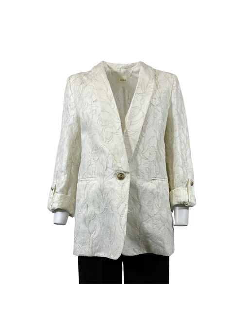 GIACCA VICOLO DONNA RICAMATA BIANCA p/e VICOLO | TB1450BIANCO